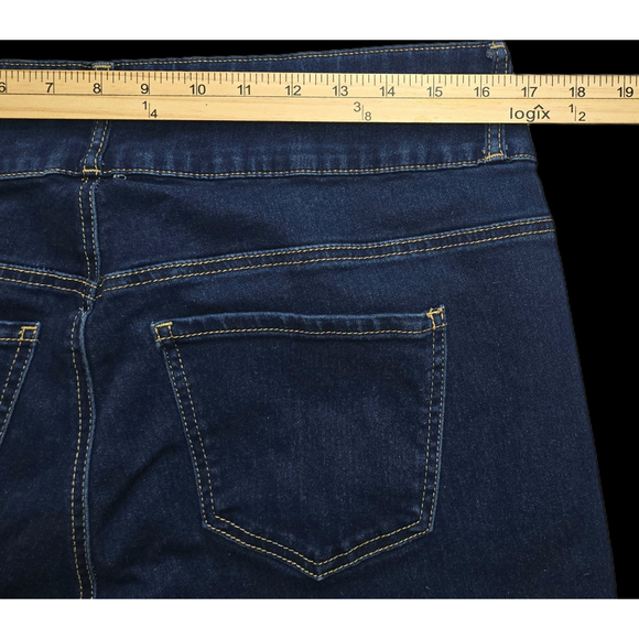 Women’s Copperflash High Rise Slim Boot Jeans 14W Stretch Dark Wash Plus Size - Picture 6 of 9